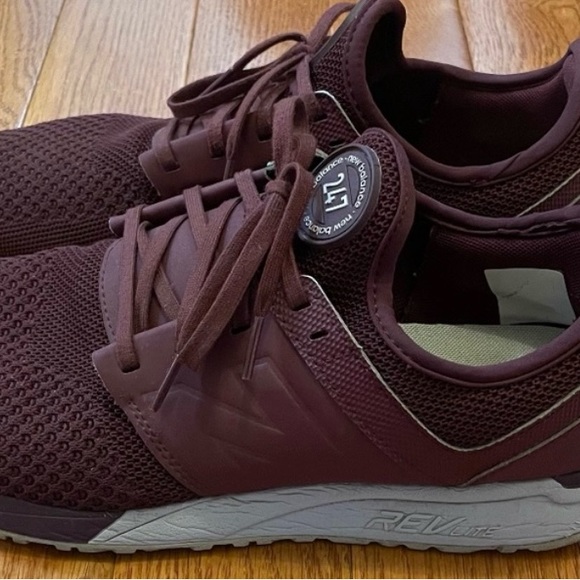 Men's New Balance 247 Life Styles - Burgundy/Grey - Size 9.5 - Picture 5 of 5